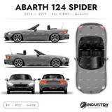 Abarth 124 Spider 2016-2019 - Full Car template | Glossy