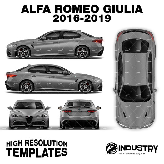 Alfa Romeo Giulia Quadrifoglio 2016-2019 - Full Car template