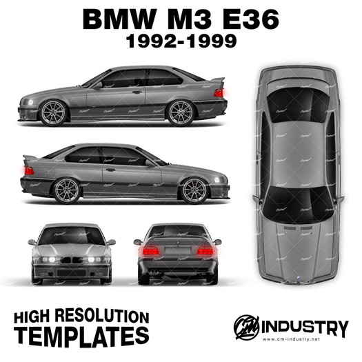 BMW M3 E36 1992-1999 - Full Car template | Matt