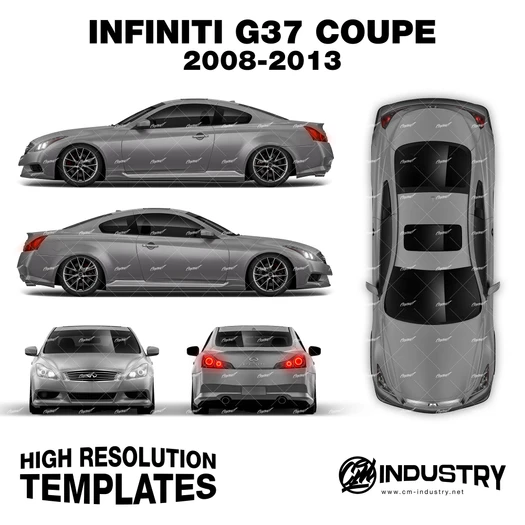 Infiniti G37 Coupe 2008-2013 - Full Car template | Matt