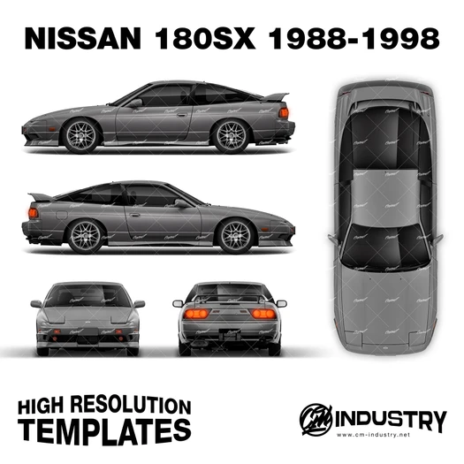 Nissan 180sx 1988-1998 - Full Car template | Matt