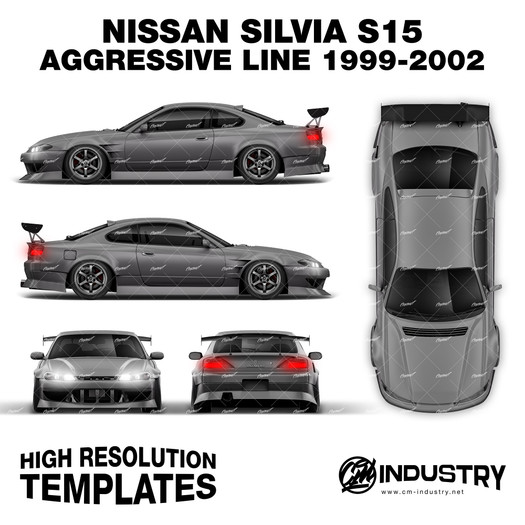 Nissan Silvia S15 Origin Labo Aggressive Line 1999-2002 - Full Car template