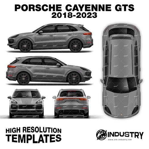 Porsche Cayenne GTS E3 2018-2023 - Full Car template | Matt