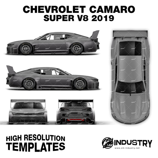 Chevrolet Camaro Super V8 2019 - Full Car template | Matt