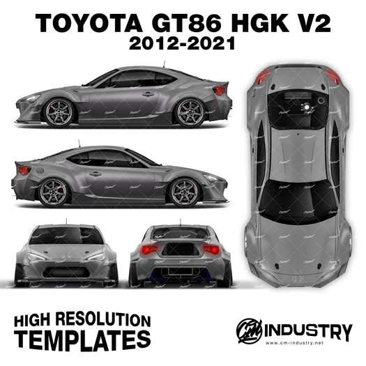 Toyota GT86 HGK V2 2012-2021 - Full Car template