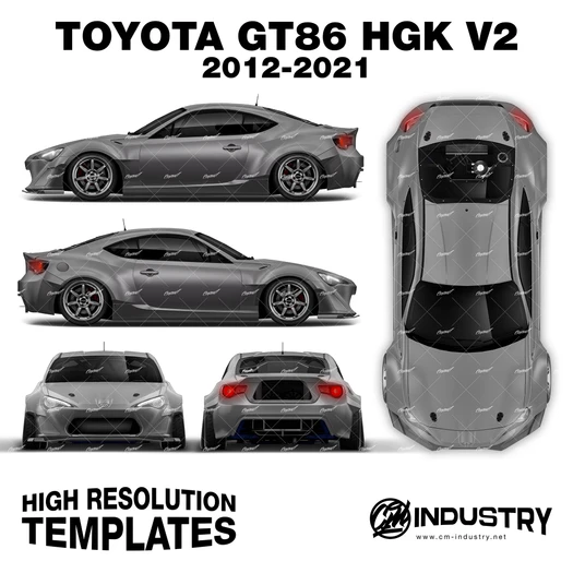 Toyota GT86 HGK V2 2012-2021 - Full Car template | Matt
