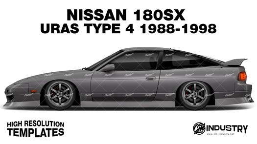 Nissan 180sx Uras Type 4 1988-1998 - Side Car template