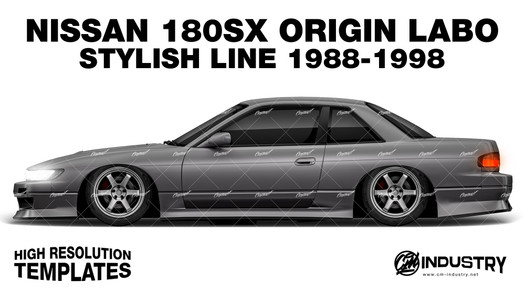 Nissan Silvia S13 Origin Labo Stylish Line 1988-1998 - Side Car template