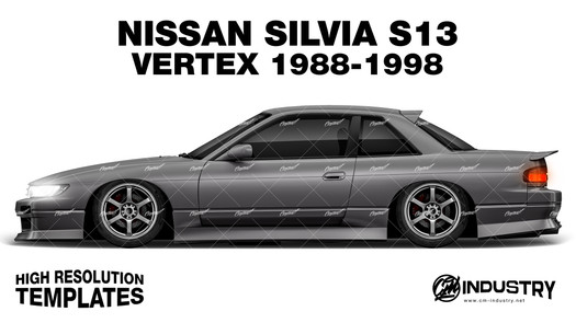 Nissan Silvia S13 Vertex 1988-1998 - Side Car template