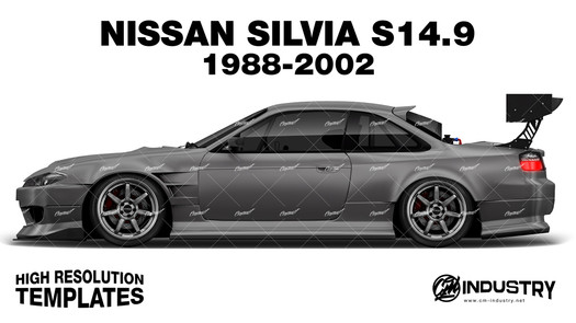 Nissan Silvia S14.9 'James Deane' 1996-2002 - Side Car template | Matt
