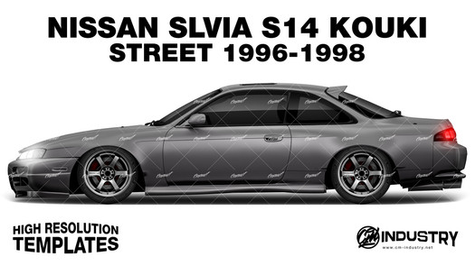 Nissan Silvia S14 Kouki Street 1996-1998 - Side Car template