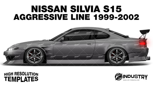 Nissan Silvia S15 Origin Labo Aggressive Line 1999-2002 - Side Car template