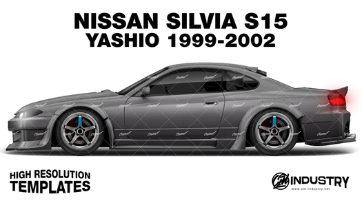 Nissan Silvia S15 Yashio Factory 1999-2002 - Side Car template | Matt
