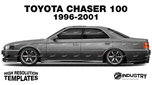 Toyota Chaser 100 1996-2001 - Side Car template | Matt