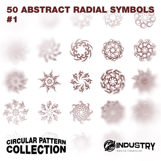 Abstract Radial Symbols #1 - Graphic Resources