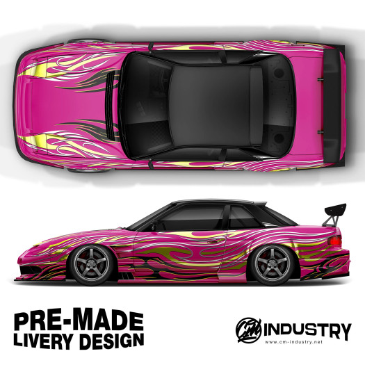 'Electric Mirage' - Pre-made Livery Designs | CM Industry - Pink, No Sponsors