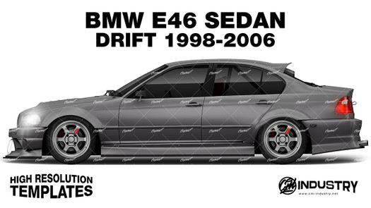 BMW E46 Sedan Drift - Side Car template