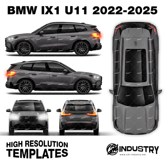 BMW IX1 U11 2022-2025 - Full Car template | Matt
