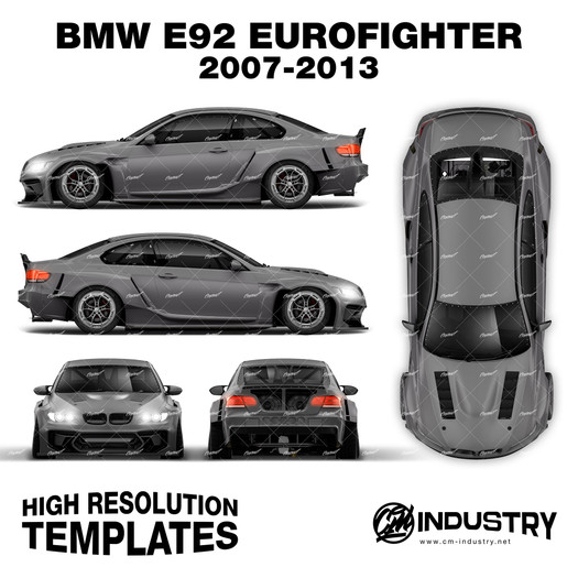 BMW E92 Eurofighter 2007-2013 - Full Car template | Matt