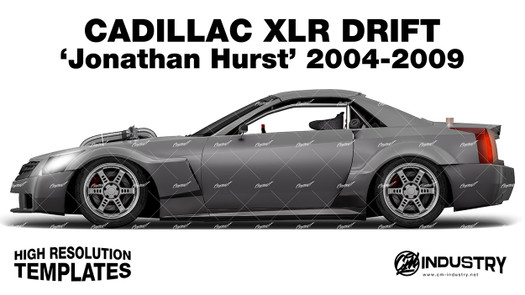 Cadillac XLR Drift 'Jonathan Hurst' 2004-2009 - Side Car template