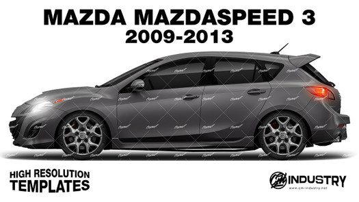 Mazda Mazdaspeed 3 2009-2013 - Side Car template | Matt