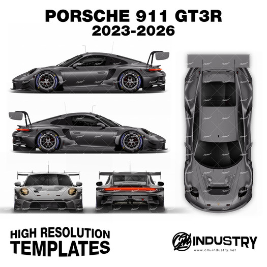 Porsche 911 GT3 R (992) 2023-2026 - Full Car template