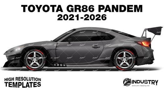 Toyota GR86 Pandem 2021-2026 - Side Car template