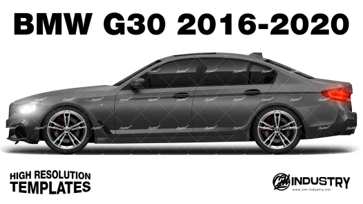 BMW G30 2016-2020 - Side Car template | Matt