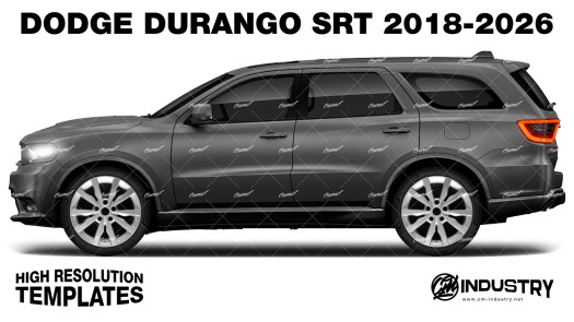 Dodge Durango SRT 2018-2026 - Side Car template | Matt