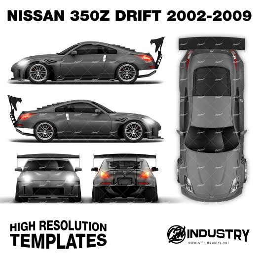 Nissan 350z Drift 2002-2009 - Full Car template | Matt