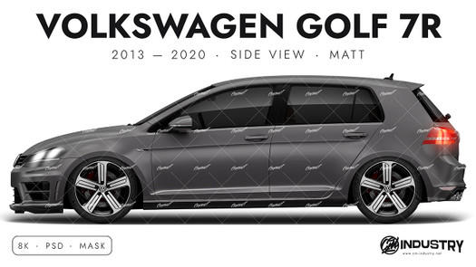 Volkswagen Golf 7R 5-Door 2013-2020 - Side Car template | Matt