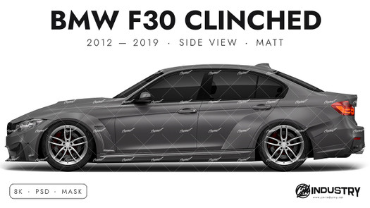 BMW F30 Clinched 2012-2019 - Side Car template | Matt
