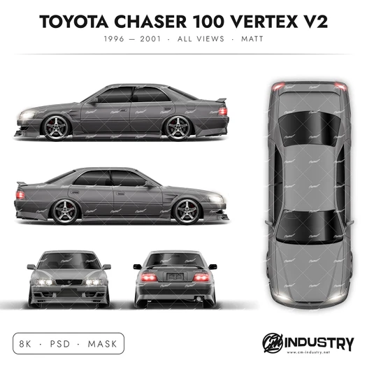 Toyota Chaser 100 Vertex V2 1996-2001 - Full Car template | Matt