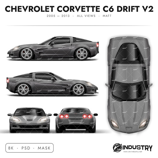 Chevrolet Corvette C6 Drift V2 2005-2013 - Full Car template | Matt