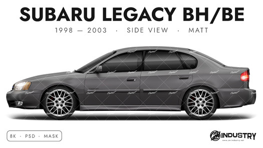 Subaru Legacy BH/BE 1998-2003 - Side Car template | Matt