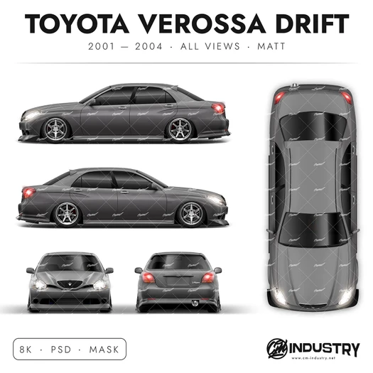 Toyota Verossa Drift 2001-2004 - Full Car template | Matt
