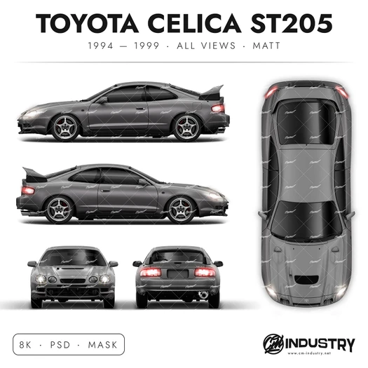 Toyota Celica ST205 1994-1999 - Full Car template | Matt