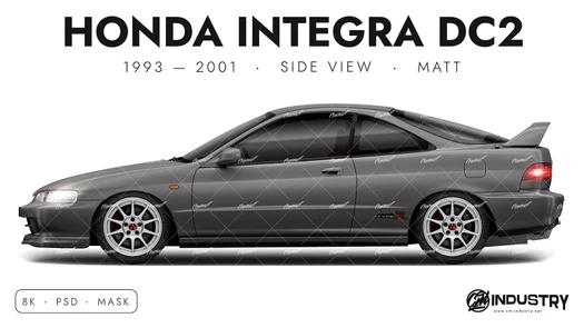 Honda Integra DC2 1993-2001 - Side Car template | Matt