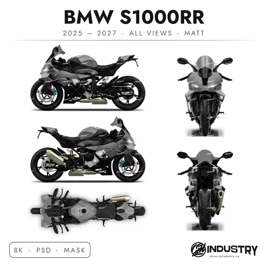 BMW S1000RR 2025-2027 - Full Moto template | Matt