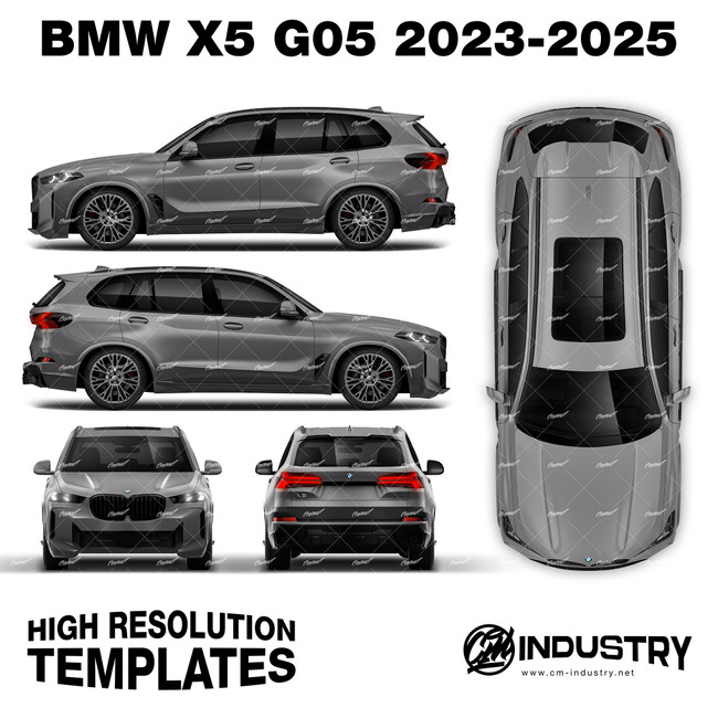 BMW X5 G05 2023-2025 - Full Car template | Matt