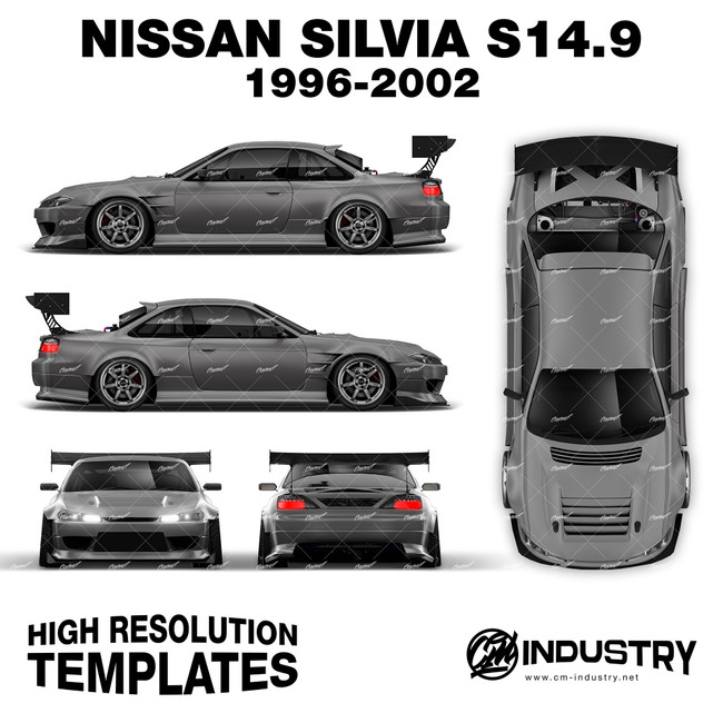 Nissan Silvia S14.9 'James Deane' 1996-2002 - Full Car template | Matt