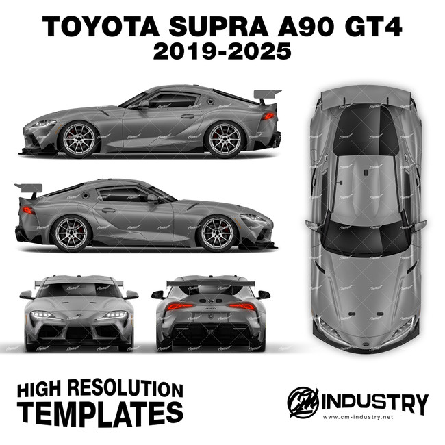 Toyota Supra A90 GT4 2019-2025 - Full Car template | Matt
