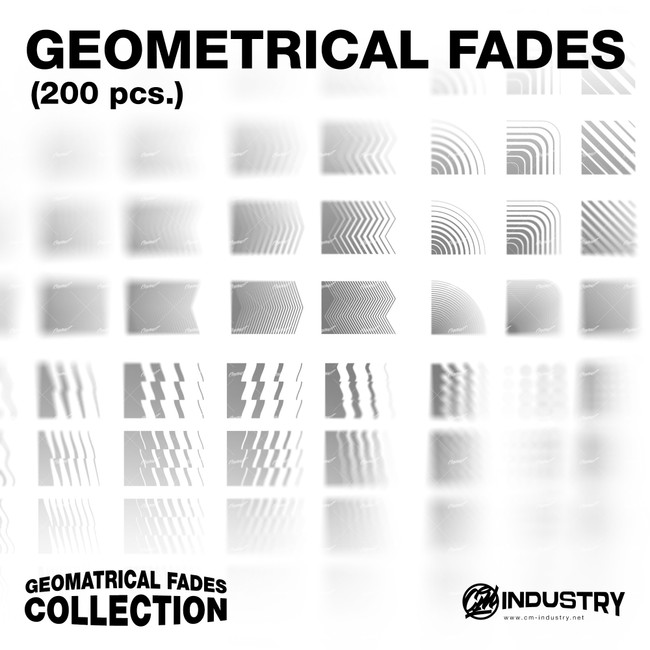 Geometrical Fades (200 pcs.) - Graphic Resources | CM Industry