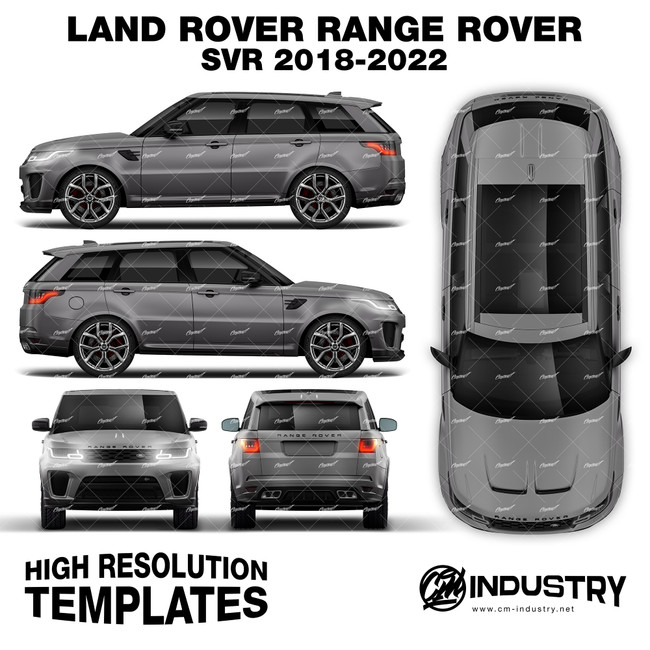 Land Rover Range Rover SVR 2018-2022 - Full Car template | Matt