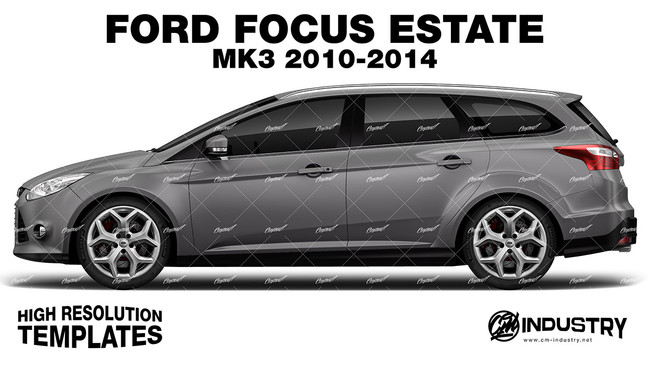 Ford Focus Estate MK3 2010-2014 - Side Car template