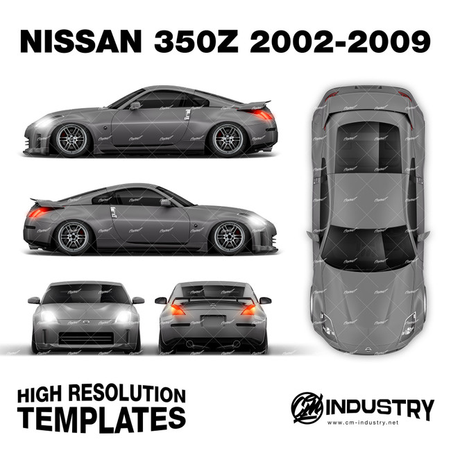 Nissan 350z 2002-2009 - Full Car template | Matt