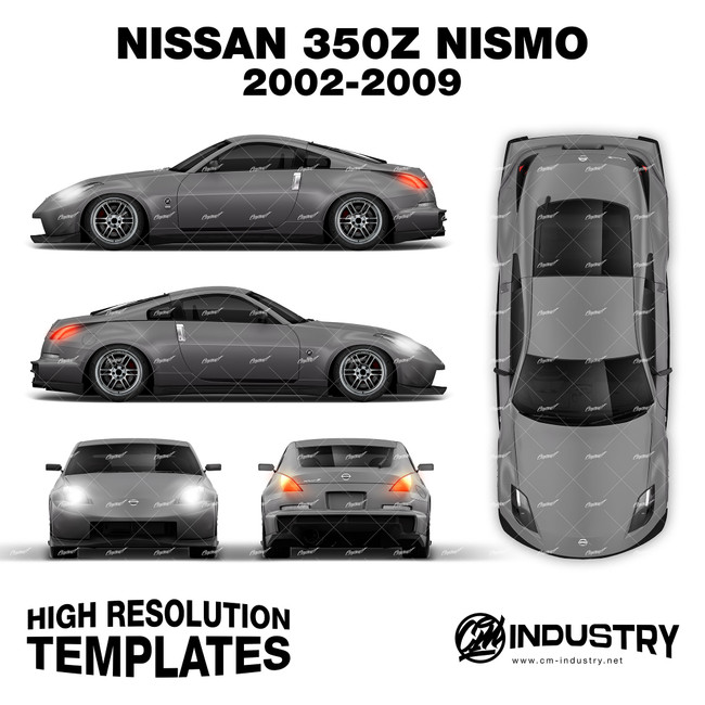Nissan 350z Nismo 2002-2009 - Full Car template | Matt