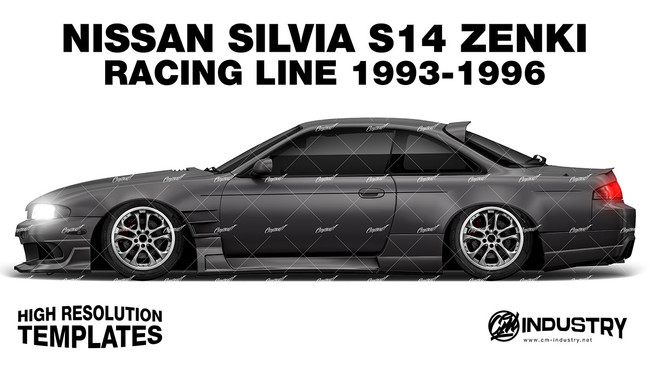Nissan Silvia S14 Zenki Origin Labo Racing Line 1993-1996 - Side Car template