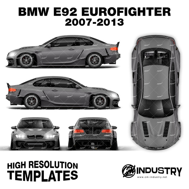 BMW E92 Eurofighter 2007-2013 - Full Car template | Matt