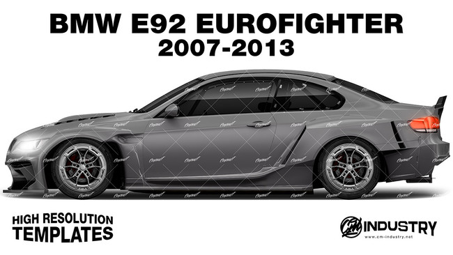 BMW E92 Eurofighter 2007-2013 - Side Car template | Matt
